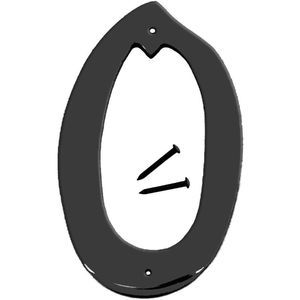 HY-KO - Satin Black House Marker Number